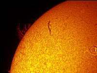 Prominence - 14th. May 2015 UT 13.59
