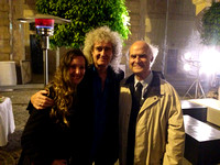 Brian May with me & my daughter Diana.